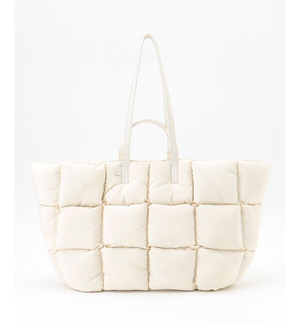 自由区「【SHIHOさん着用】パディングナイロン2ハンドルトート バッグ」|トートバッグ|オフ