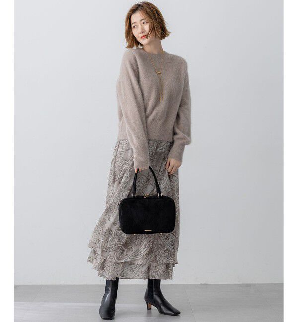 23区「フォックスカシミヤファー ショート丈 ニット」|ニット・セーター|