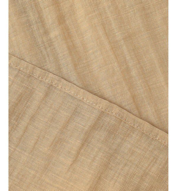 23区「リネンミックスシアースラブ ギャザーブラウス」|シャツ・ブラウス|