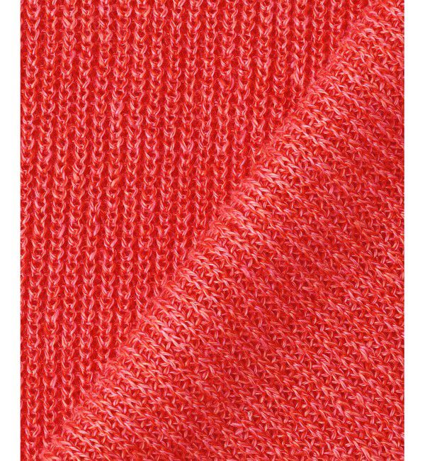 23区「ピュアリネン ハーフスリーブ ポロニット」|ニット・セーター|