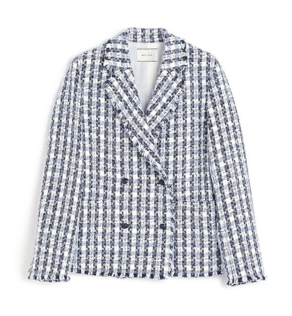 BEIGE,「【Oggi掲載】BERYL / ファンシーツイードダブルジャケット」|その他|