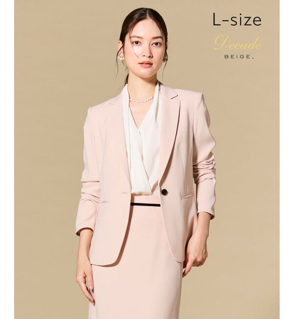 BEIGE,「【Lsize・セットアップ対応】CINDY / テーラードジャケット」|テーラードジャケット|Nude