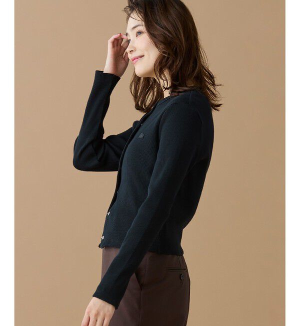 LACOSTE「リブジャージカーディガン」|カーディガン|