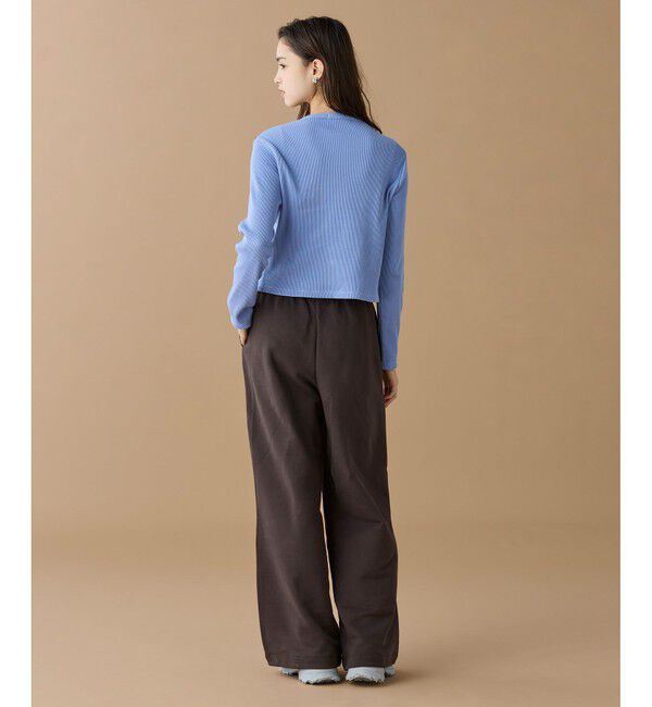 LACOSTE「リブジャージカーディガン」|カーディガン|