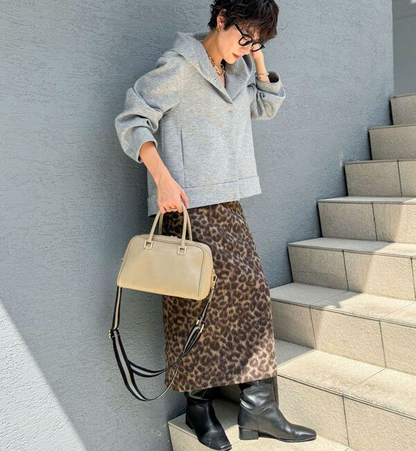 Rie Miller「ひょう柄タイトスカート」|タイト|