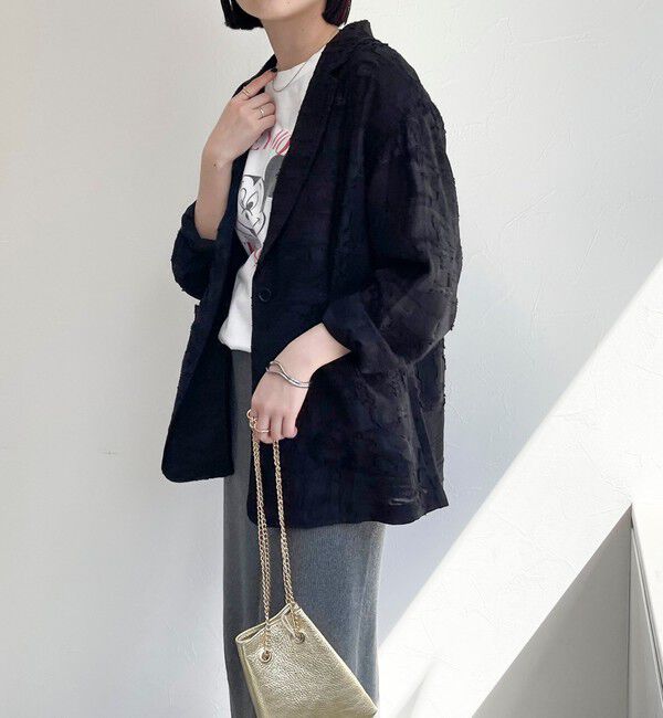 fredy emue「シアージャガードシャツジャケット」|テーラードジャケット|