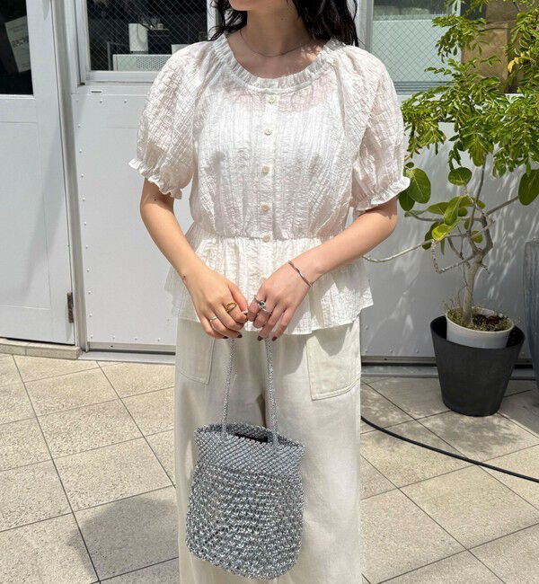 fredy emue「クロップドペプラムブラウス」|シャツ・ブラウス|