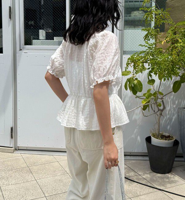 fredy emue「クロップドペプラムブラウス」|シャツ・ブラウス|