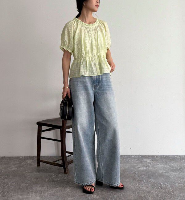 fredy emue「クロップドペプラムブラウス」|シャツ・ブラウス|