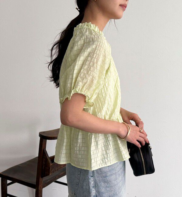 fredy emue「クロップドペプラムブラウス」|シャツ・ブラウス|