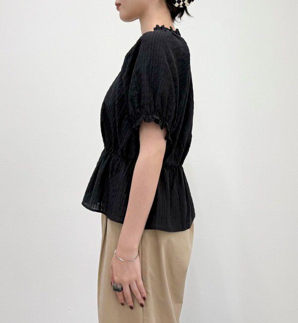 fredy emue「クロップドペプラムブラウス」|シャツ・ブラウス|