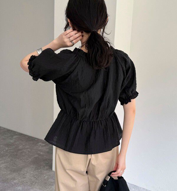 fredy emue「クロップドペプラムブラウス」|シャツ・ブラウス|