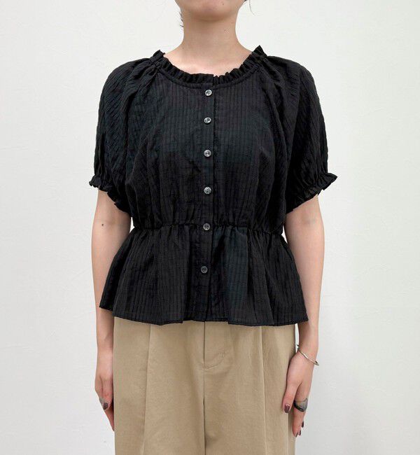 fredy emue「クロップドペプラムブラウス」|シャツ・ブラウス|