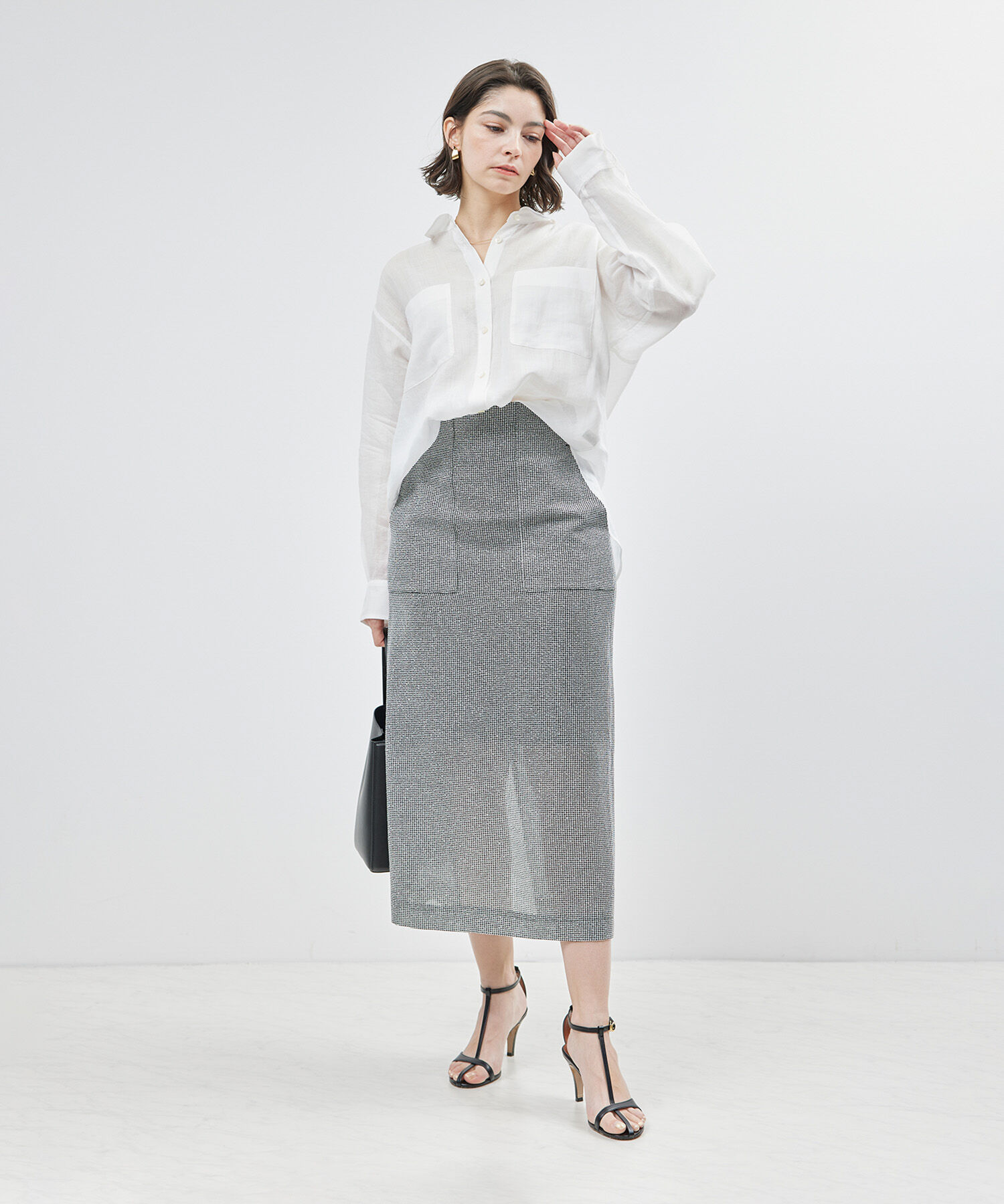 ROPE「【洗える】ロイヤルラミーレギュラーシャツ【雑誌/メディア掲載】」|シャツ・ブラウス|