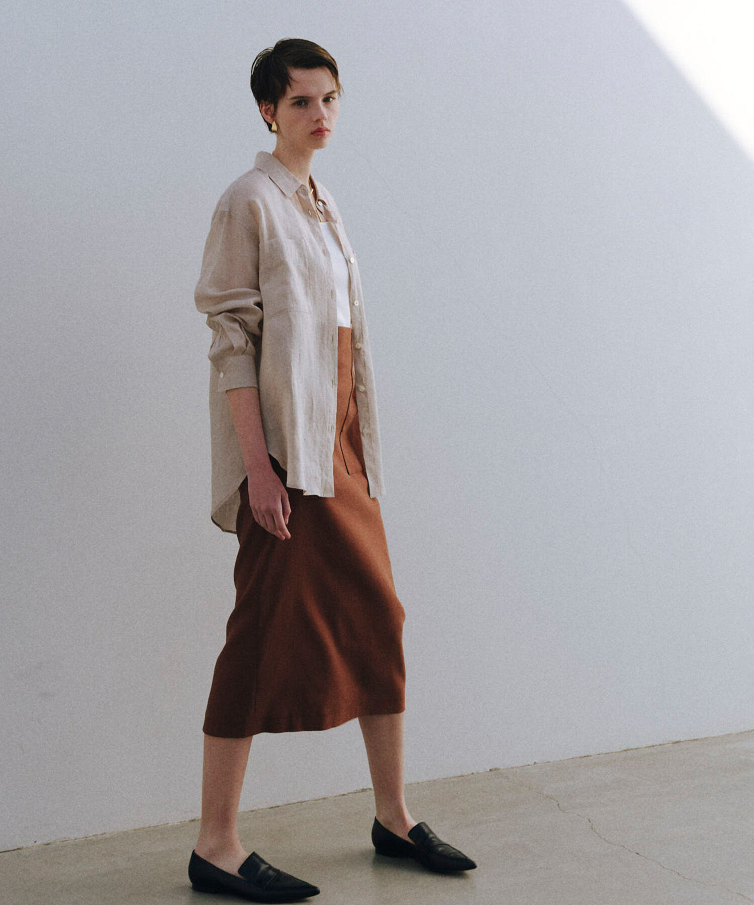 ROPE「【洗える】ロイヤルラミーレギュラーシャツ【雑誌/メディア掲載】」|シャツ・ブラウス|