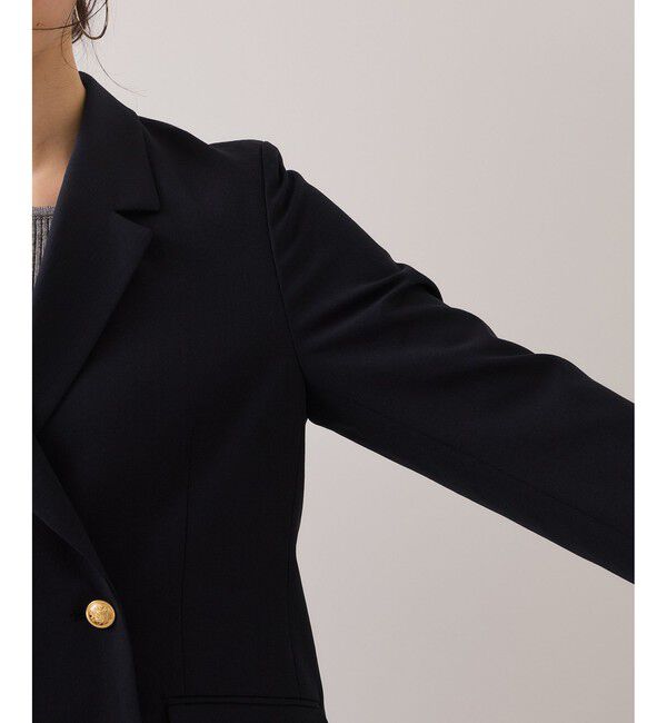 VIS「【美easy】コンフォート金ボタンジャケット/イージーケア・UVケア・セットアップ対応」|テーラードジャケット|