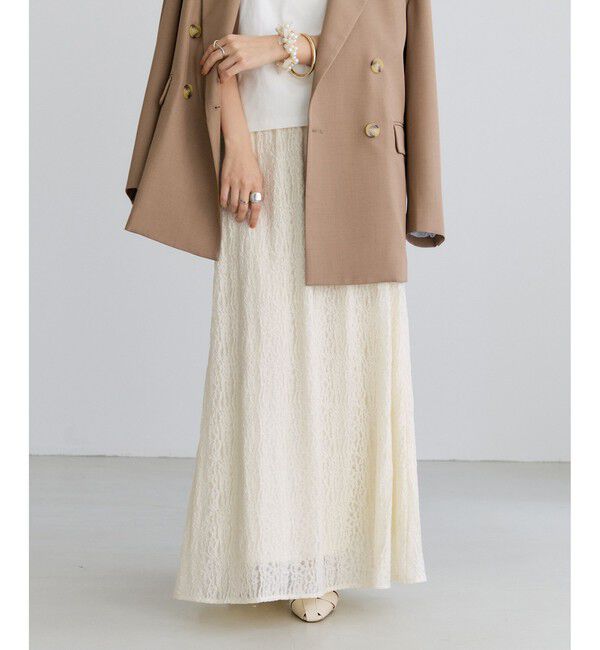VIS「ラメレースフレアスカート」|スカート|