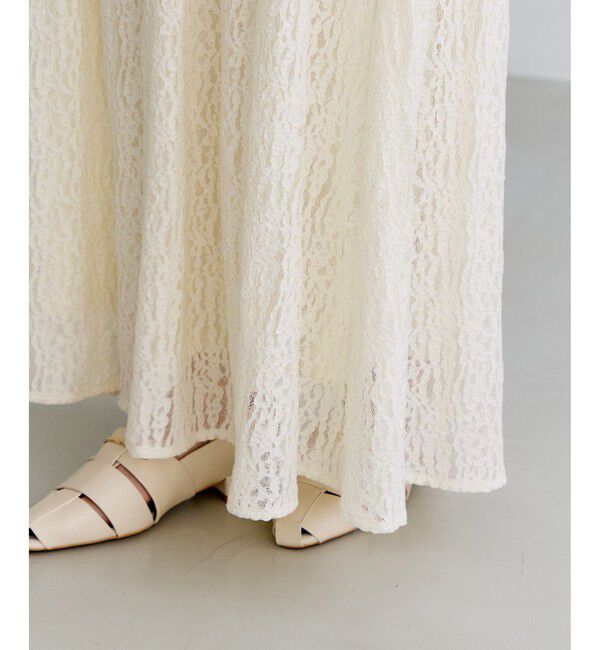 VIS「ラメレースフレアスカート」|スカート|