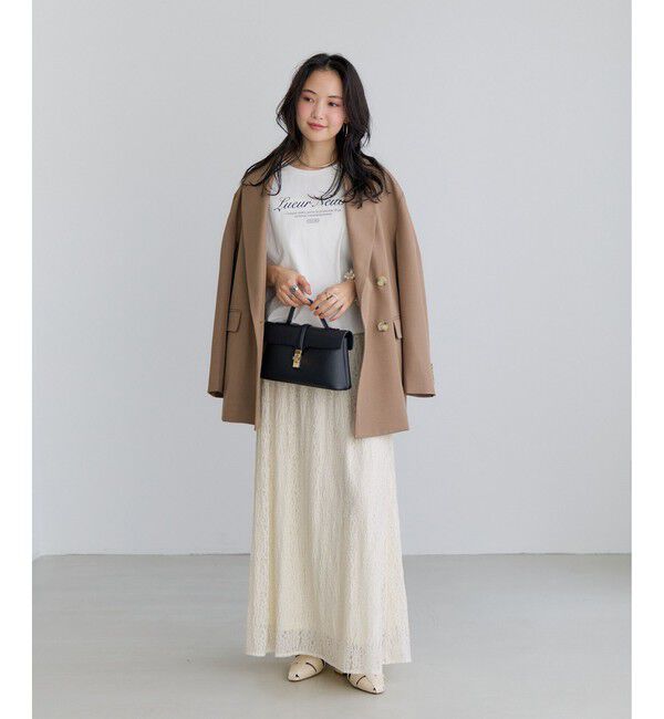 VIS「ラメレースフレアスカート」|スカート|