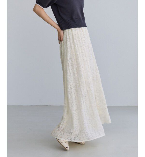 VIS「ラメレースフレアスカート」|スカート|