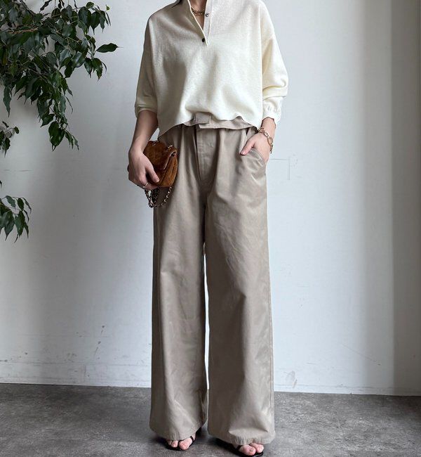  「鹿の子編み襟付ニット」|ニット・セーター|