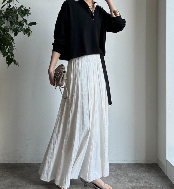  「鹿の子編み襟付ニット」|ニット・セーター|