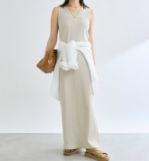  「【マイナス3kg/レビュー高評価☆】2WAYリブタンクワンピース」|ワンピース|