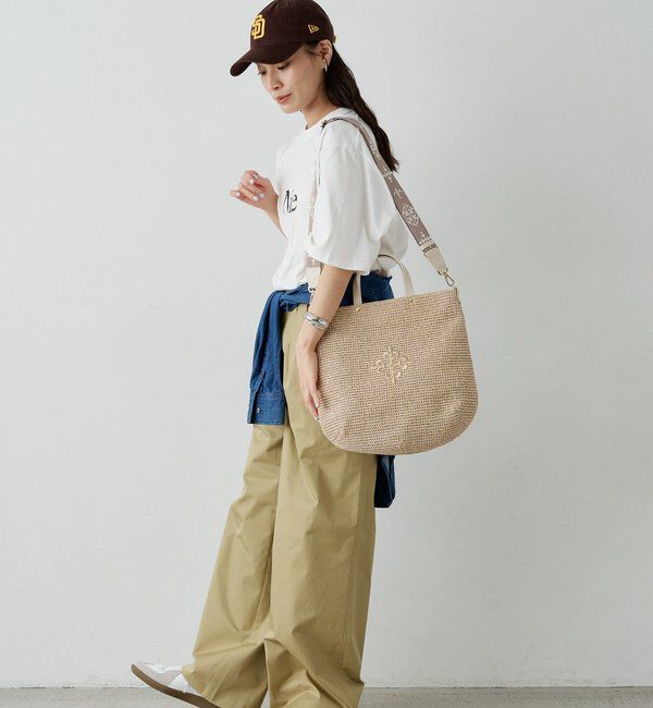  「《WEB限定》スリム2WAYトートバッグ <ナイロンラフィア>」|トートバッグ|