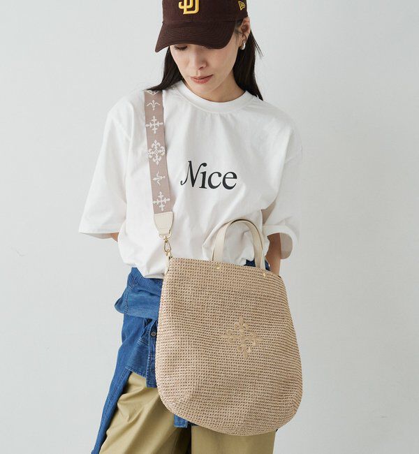  「《WEB限定》スリム2WAYトートバッグ <ナイロンラフィア>」|トートバッグ|