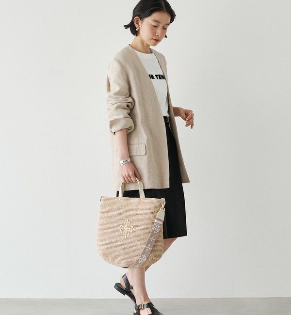  「《WEB限定》スリム2WAYトートバッグ <ナイロンラフィア>」|トートバッグ|