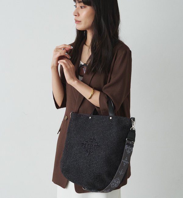  「《WEB限定》スリム2WAYトートバッグ <ナイロンラフィア>」|トートバッグ|