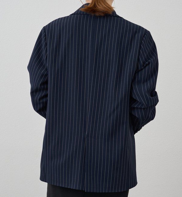  「ストライプビッグジャケット」|テーラードジャケット|