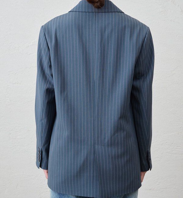  「ストライプビッグジャケット」|テーラードジャケット|