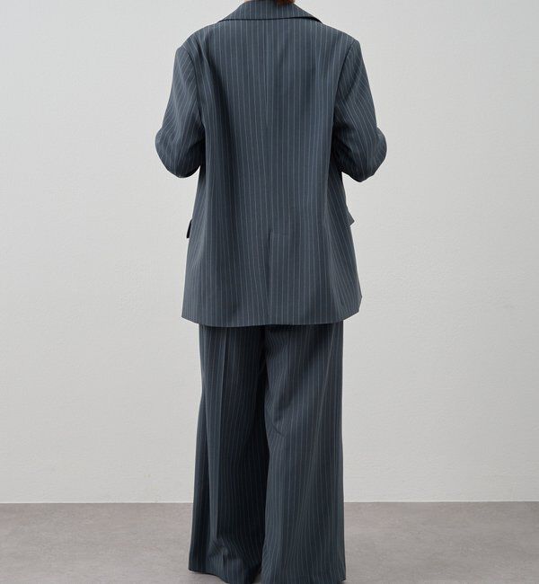  「ストライプビッグジャケット」|テーラードジャケット|