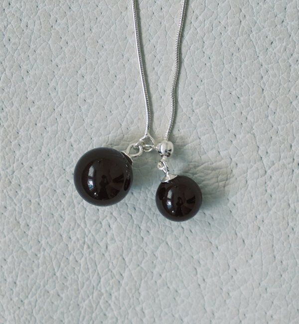  「シルバーラリエットネックレス」|ネックレス|