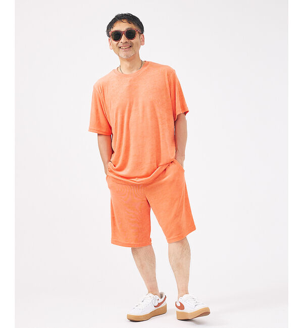 ABAHOUSE「【FRUIT OF THE LOOM/フルーツ オブ ザ ルーム】パイルルームウ」|Tシャツ・カットソー|オレンジ