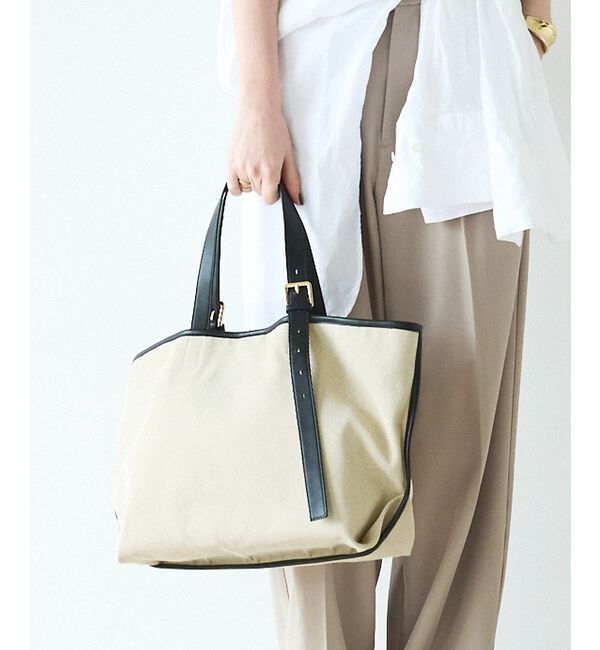 LOWELL things「Linea/A4キャンバストート【予約】」|トートバッグ|ブラック