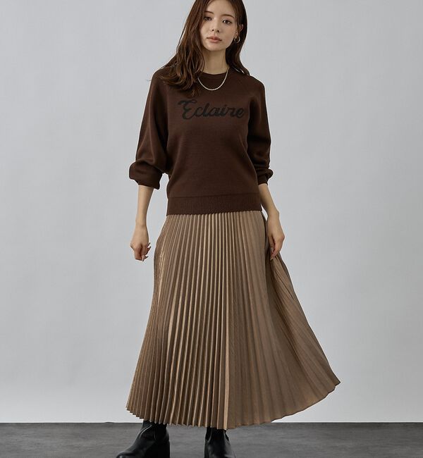 abahouse mavie「【新色追加】ロゴジャガードニット」|ニット・セーター|