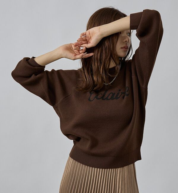 abahouse mavie「【新色追加】ロゴジャガードニット」|ニット・セーター|