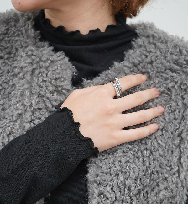 abahouse mavie「【NOVA】サージカルステンレスWシャインリング」|リング|