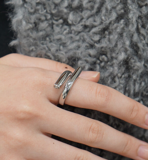 abahouse mavie「【NOVA】サージカルステンレスWシャインリング」|リング|