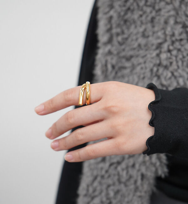 abahouse mavie「【NOVA】サージカルステンレスWシャインリング」|リング|