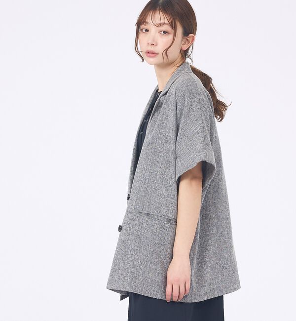 abahouse mavie「【大好評につき再登場！】ハーフスリーブジャケット【予約】」|テーラードジャケット|