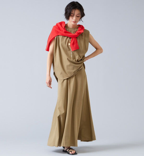 Liesse「【定番】カットソーフレアスカート」|スカート|