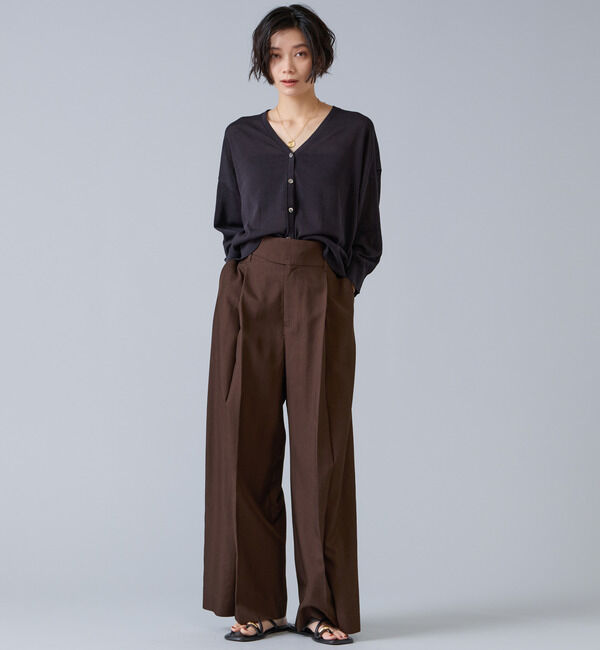 Liesse「V開きカーディガン」|カーディガン|