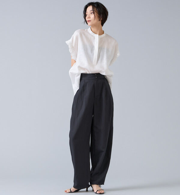 Liesse「リネンタンブラーカーブパンツ」|その他|