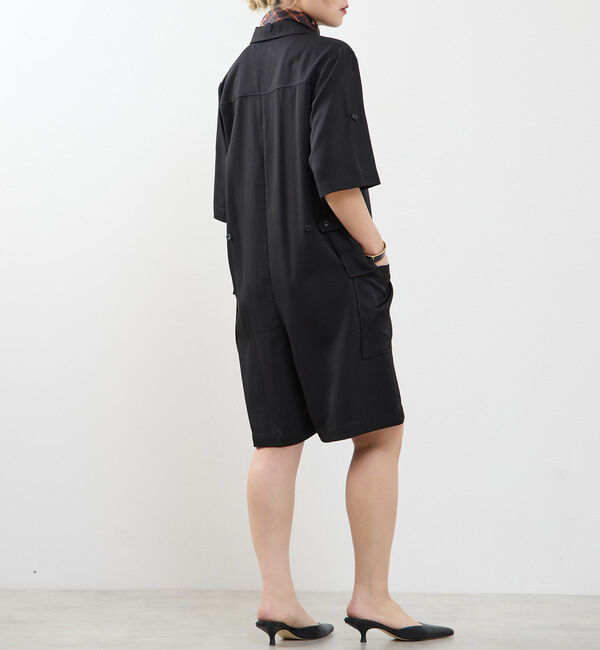 SOFFITTO「《接触冷感》フロントファスナーサロペット」|オールインワン|