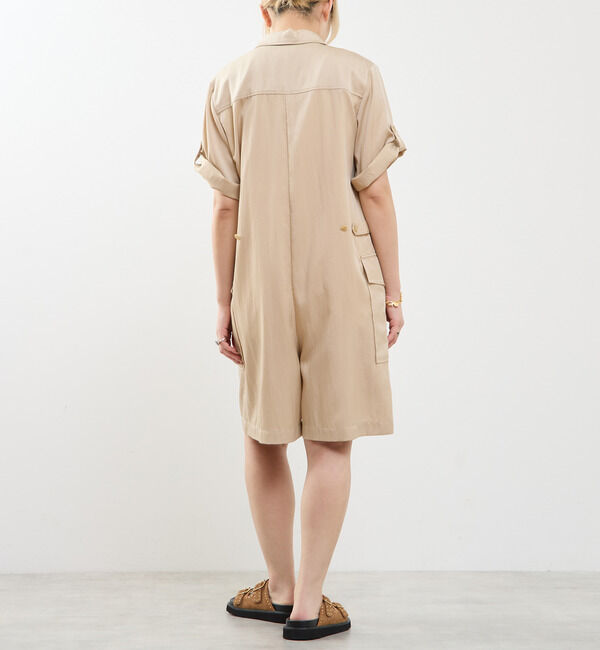 SOFFITTO「《接触冷感》フロントファスナーサロペット」|オールインワン|