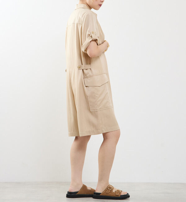 SOFFITTO「《接触冷感》フロントファスナーサロペット」|オールインワン|