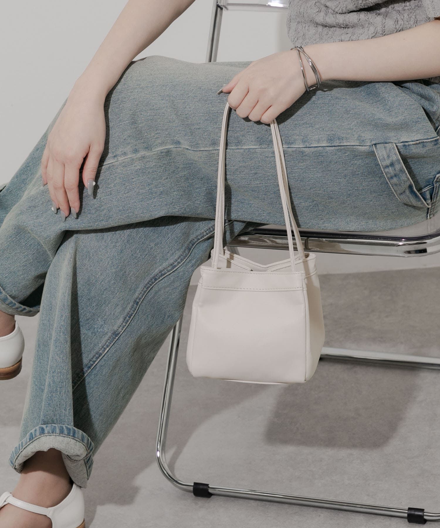 SMELLY「スクエアミニバッグ」|ハンドバッグ|